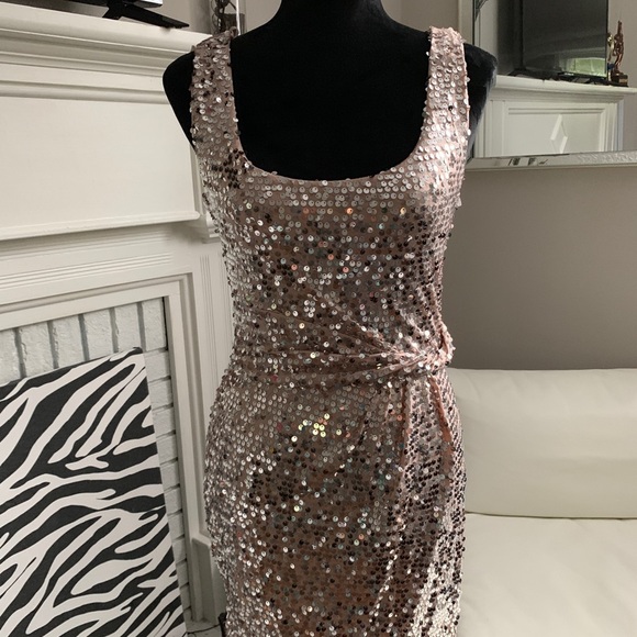 Love Reign Sequin Gold Dress, Small - Picture 1 of 7